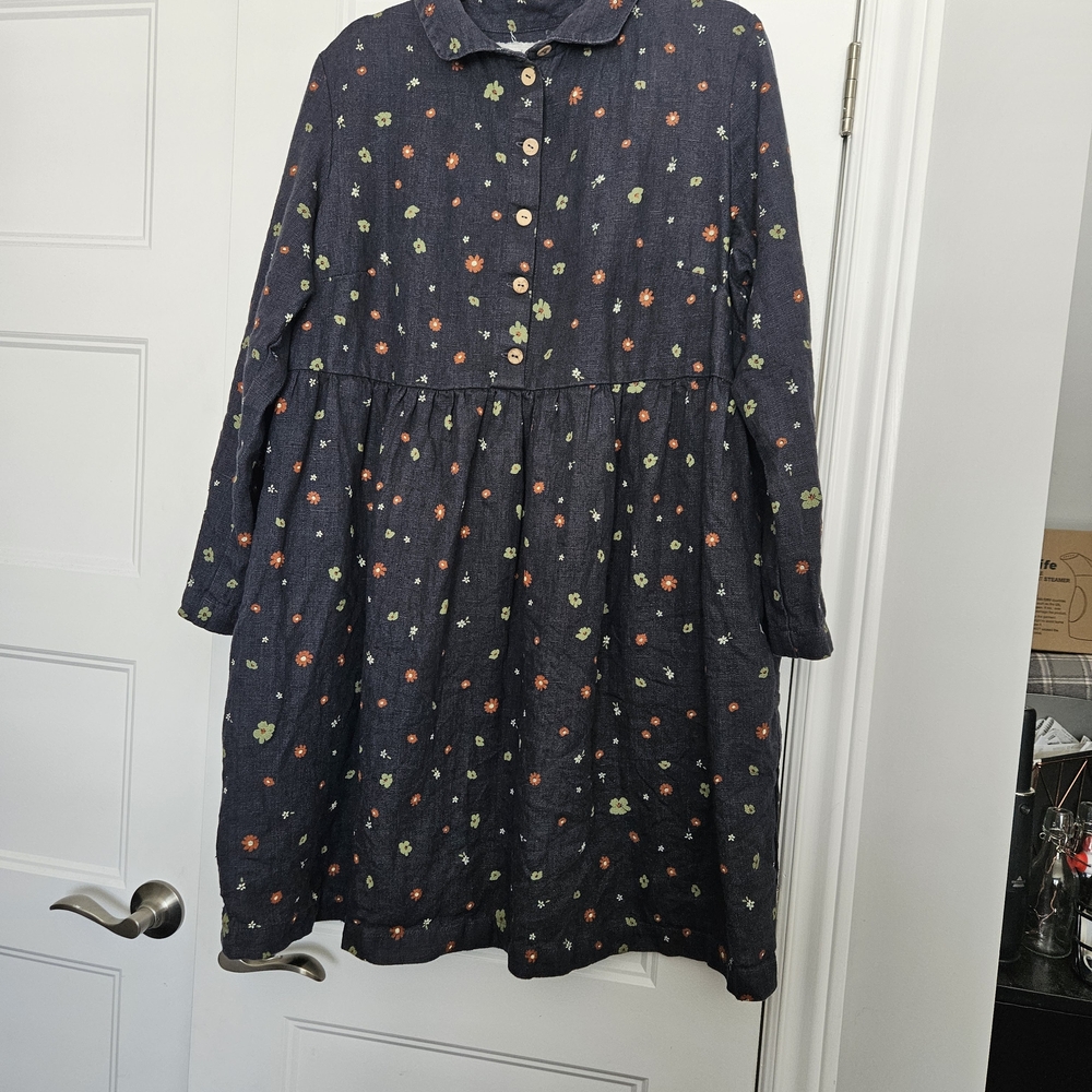 notPERFECTLINEN Jasmine Dress NWOT size L
